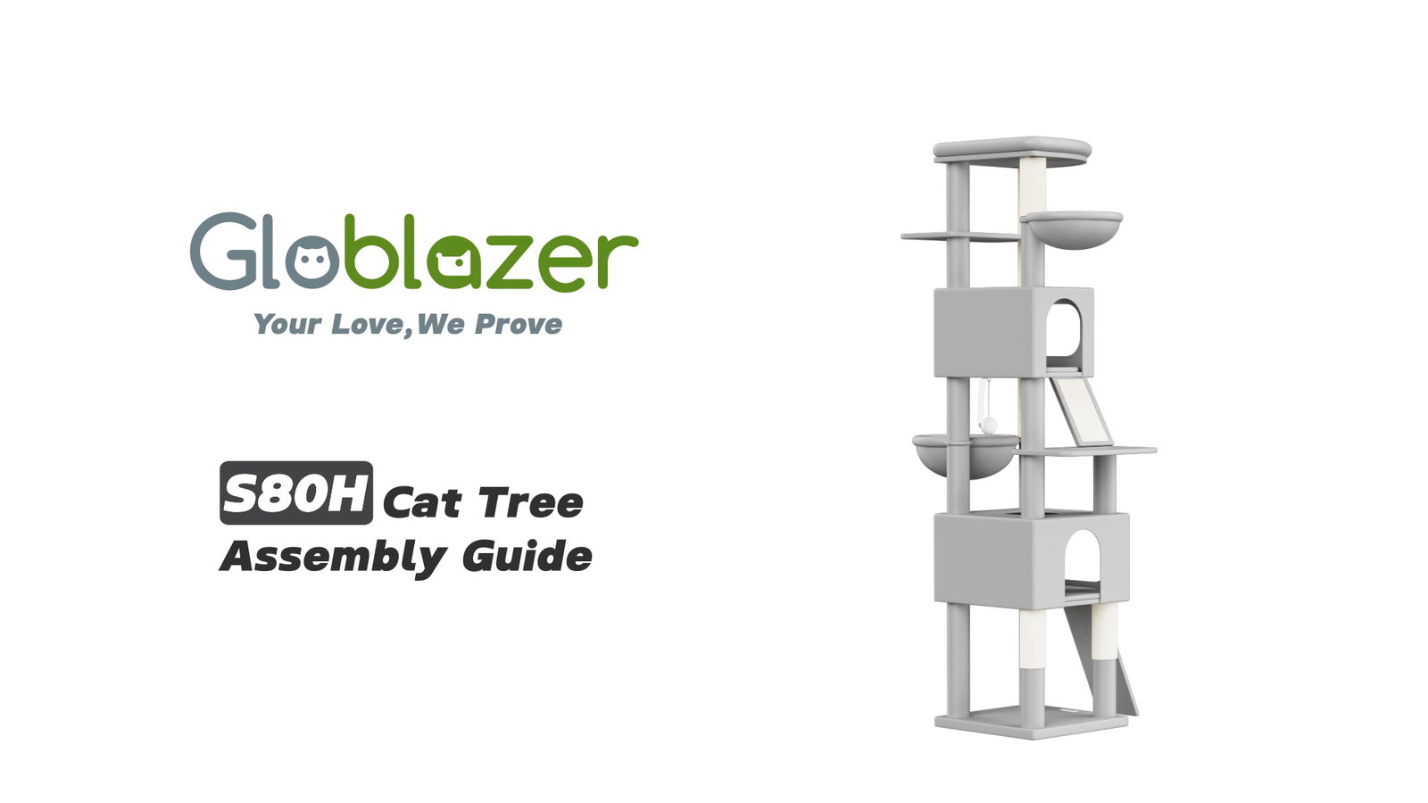 Globlazer S80H Cat Tree Assembly Guide