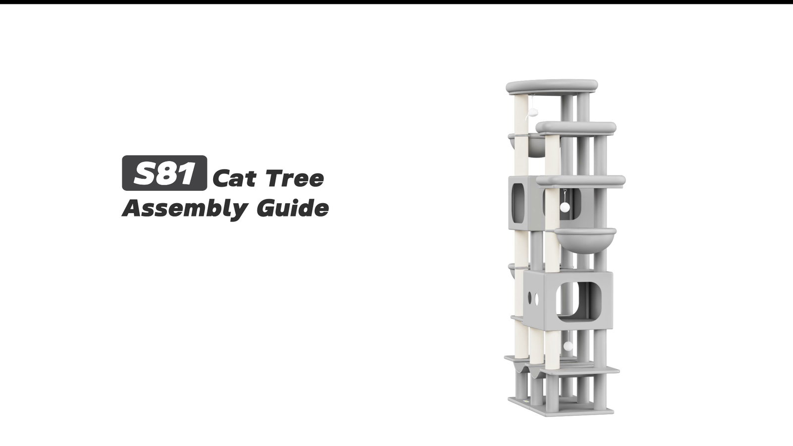 Globlazer S81 Cat Tree Assembly Guide