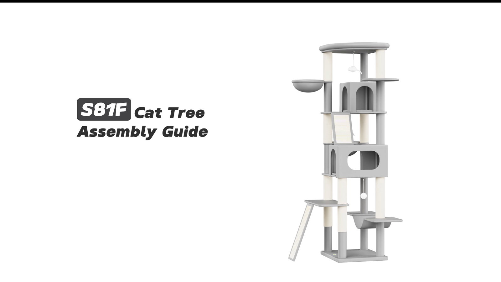Globlazer S81F Cat Tree Assembly Guide