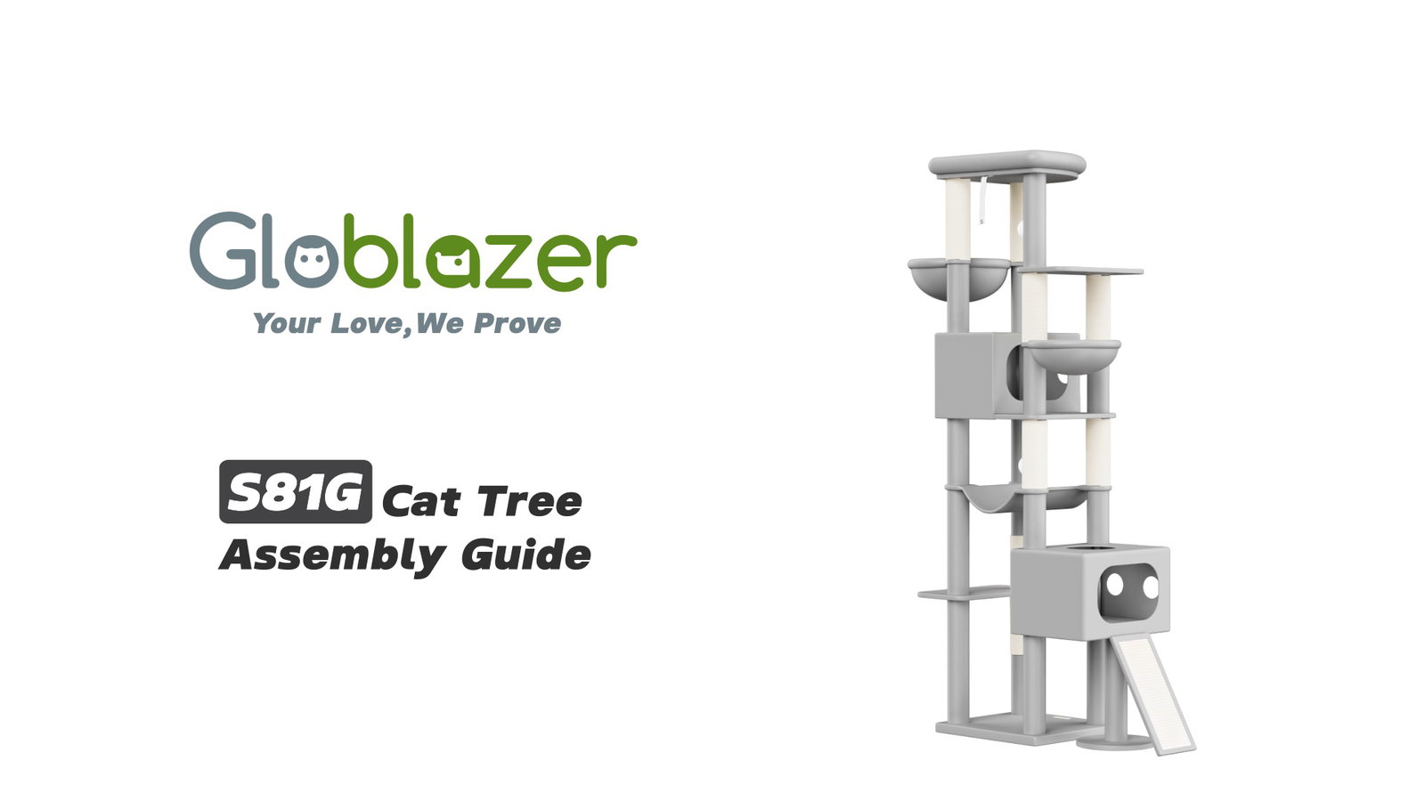 Globlazer S81G Cat Tree Assembly Guide
