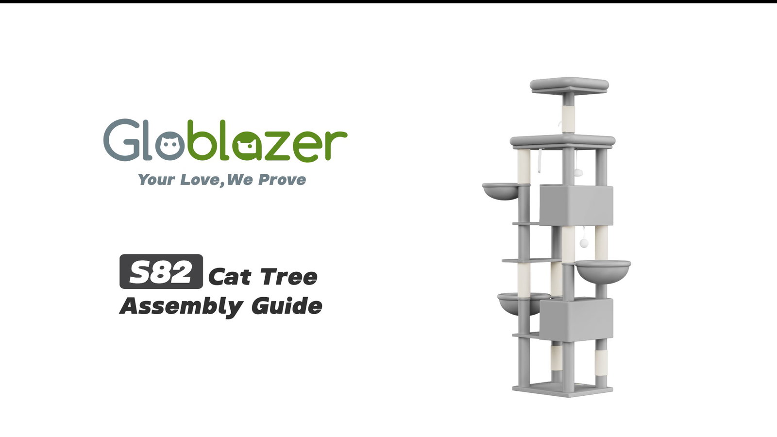 Globlazer S82 Cat Tree Assembly Guide