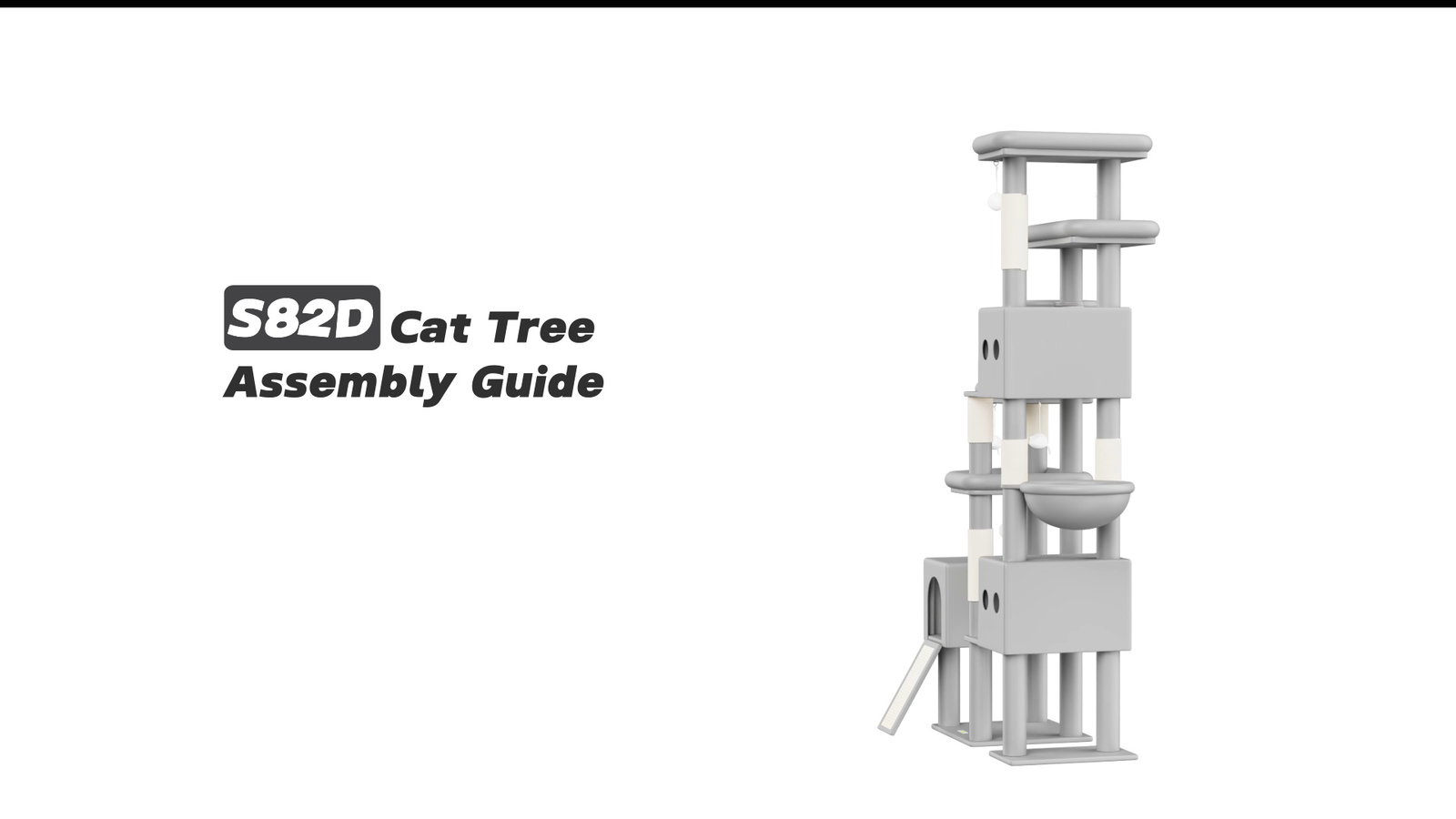 Globlazer S82D Cat Tree Assembly Guide