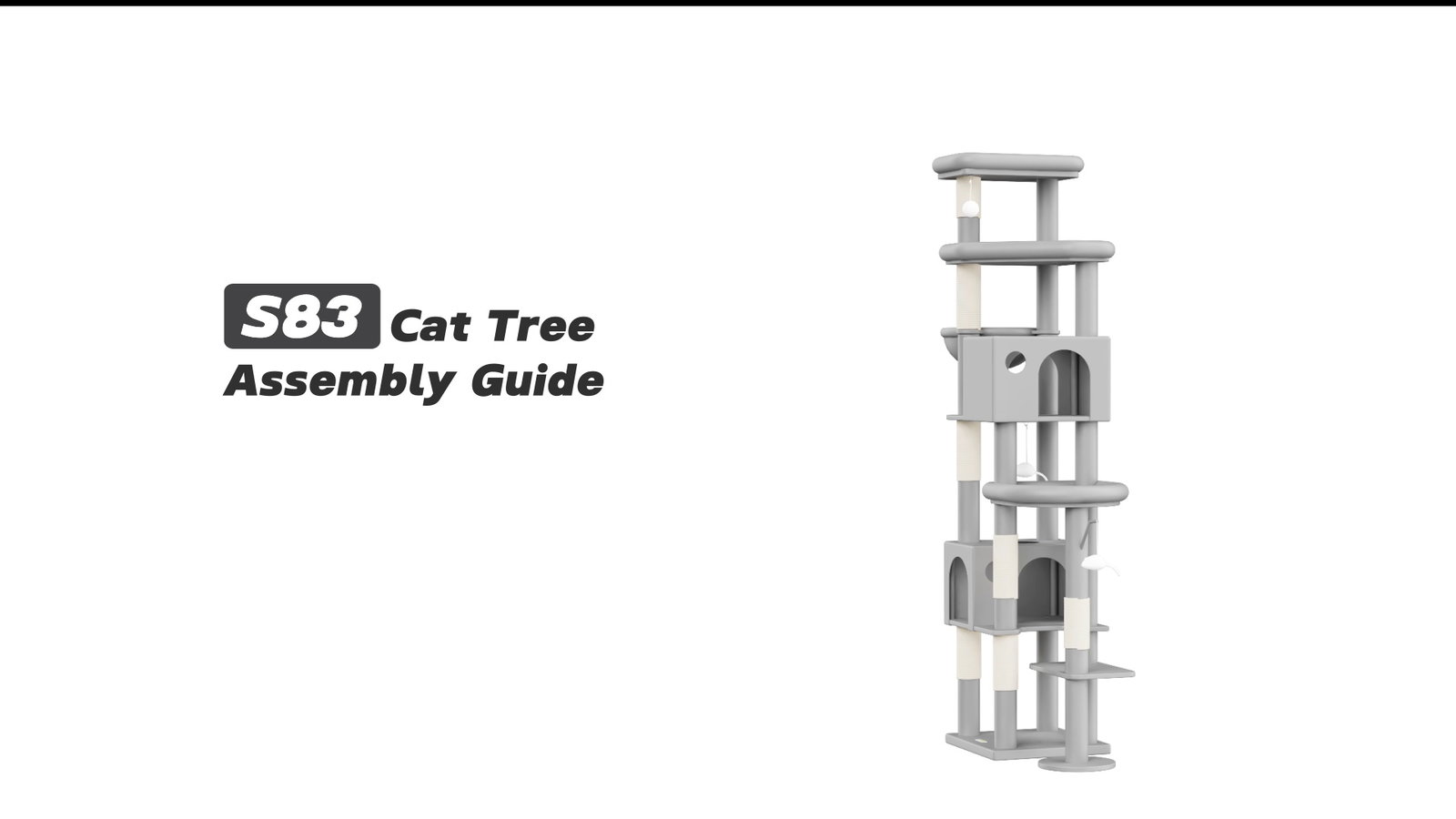 Globlazer S83 Cat Tree Assembly Guide