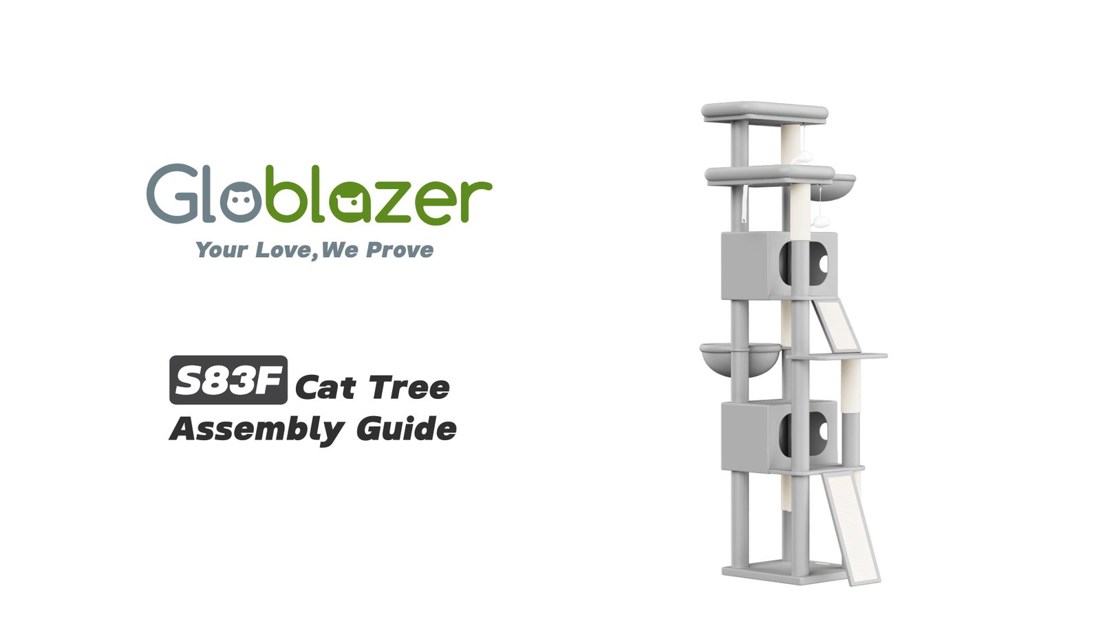 Globlazer S83F Cat Tree Assembly Guide