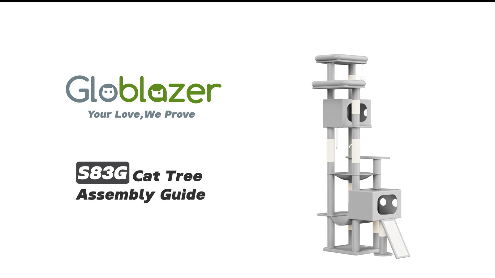 Globlazer S83G Cat Tree Assembly Guide