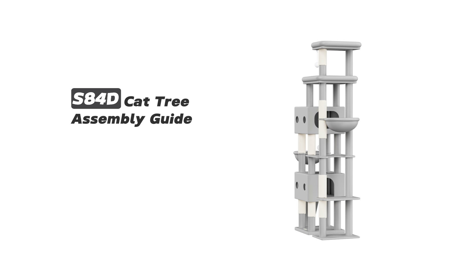 Globlazer S84D Cat Tree Assembly Guide