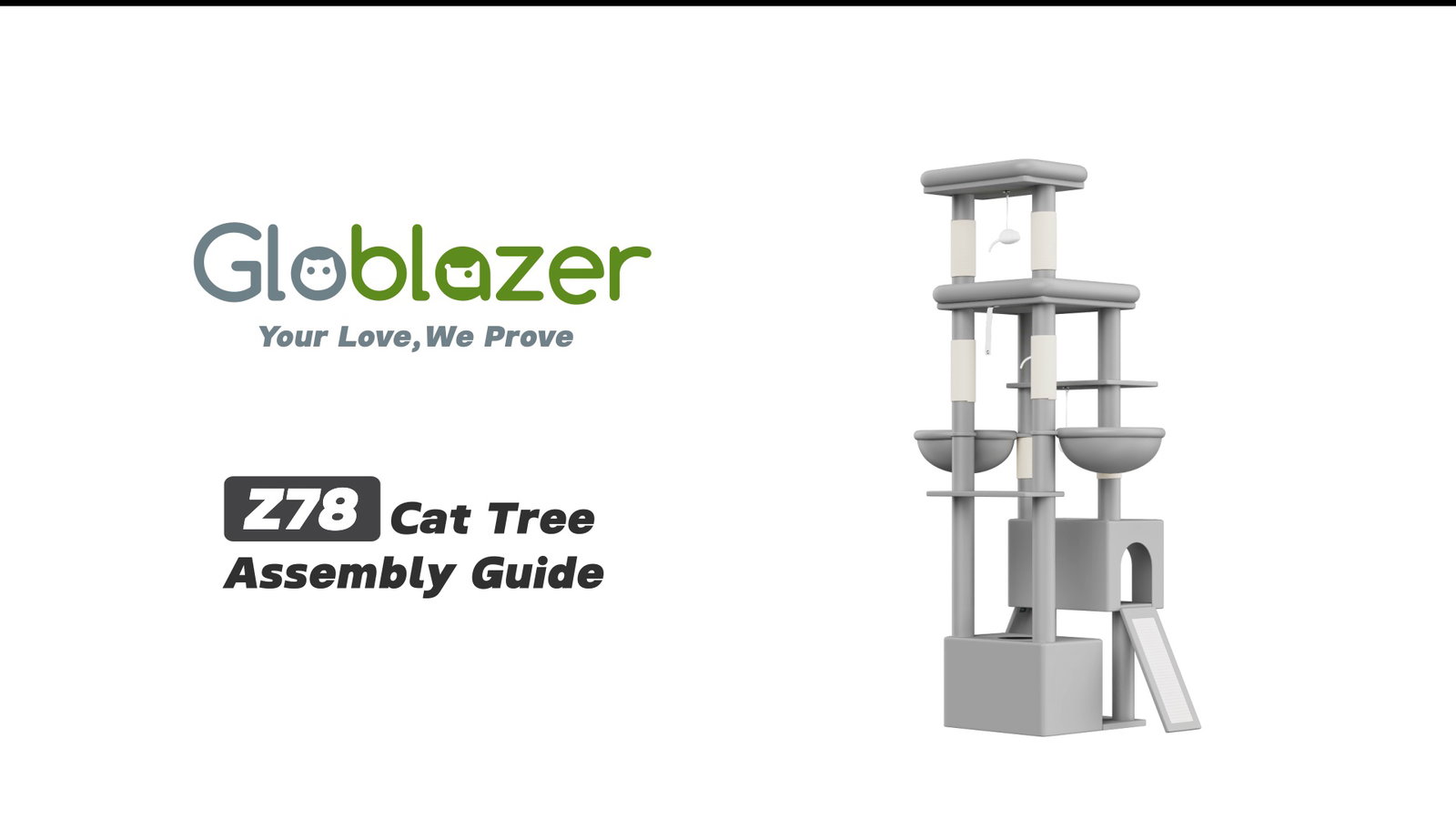 Globlazer Z78 Cat Tree Assembly Guide