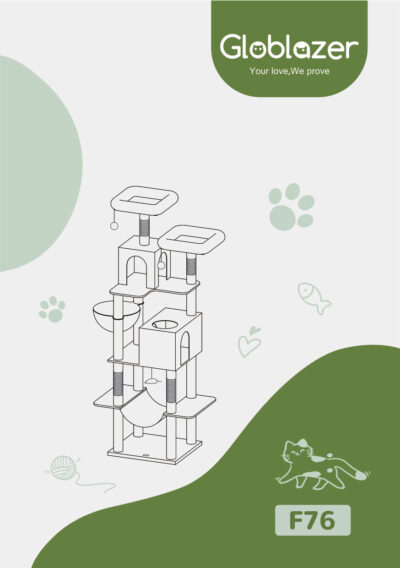 Globlazer F76 Cat Tree Universal Assembly Manual Preview