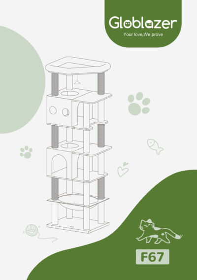 Globlazer F67 Cat Tree Universal Assembly Manual Preview