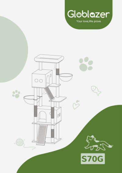Globlazer S70G Cat Tree Universal Assembly Manual Preview