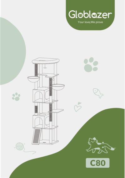 Globlazer C80 Cat Tree Universal Assembly Manual Preview