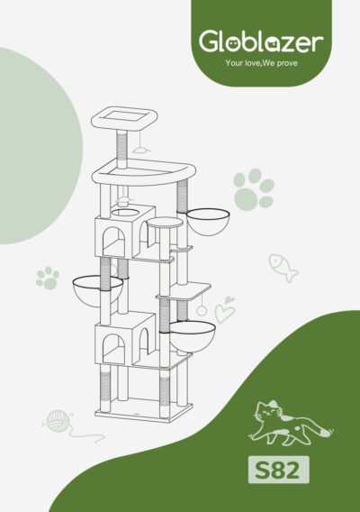 Globlazer S82 Cat Tree Universal Assembly Manual Preview