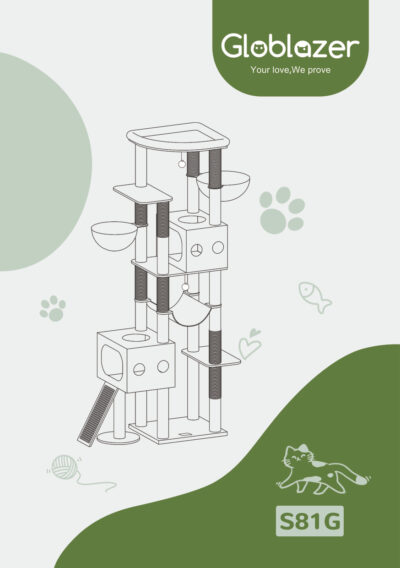 Globlazer S81G Cat Tree Universal Assembly Manual Preview