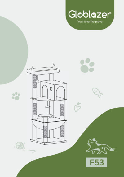 Globlazer F53-GT Cat Tree Assembly Manual Preview