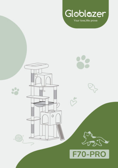 Globlazer F70 Pro Cat Tree Universal Assembly Manual Preview
