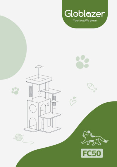 Globlazer FC50 Cat Tree Universal Assembly Manual Preview