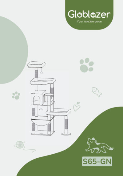 Globlazer S65-GN Cat Tree Assembly Manual Preview