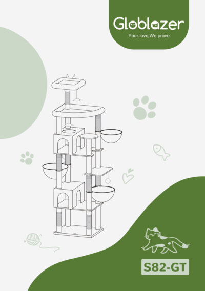 Globlazer S82-GT Cat Tree Assembly Manual Preview