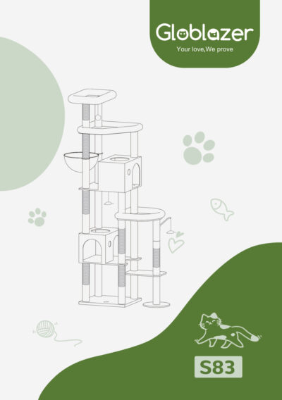 Globlazer S83 Cat Tree Universal Assembly Manual Preview