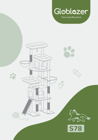 Globlazer S78 Cat Tree Universal Assembly Manual Preview