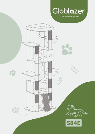 Globlazer S84E Cat Tree Universal Assembly Manual Preview