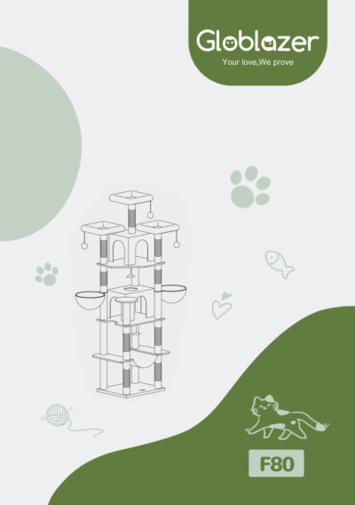 Globlazer F80 Cat Tree Universal Assembly Manual Preview