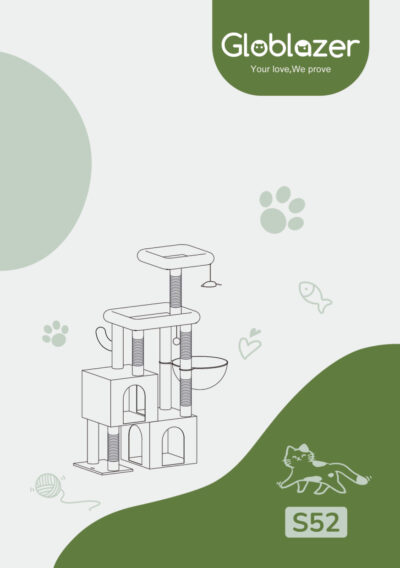Globlazer S52 Cat Tree Universal Assembly Manual Preview