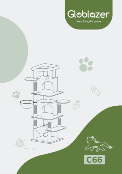 Globlazer C66 Cat Tree Universal Assembly Manual Preview