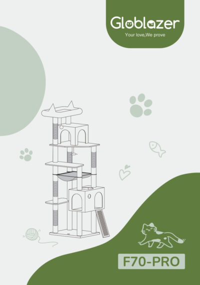 Globlazer F70-Pro-GT Cat Tree Assembly Manual Preview