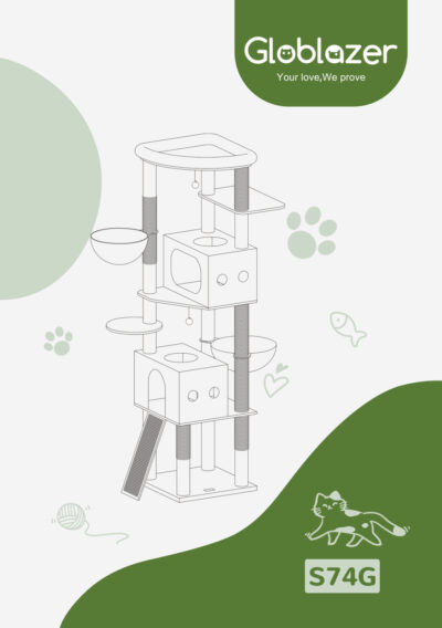 Globlazer S74G Cat Tree Universal Assembly Manual Preview