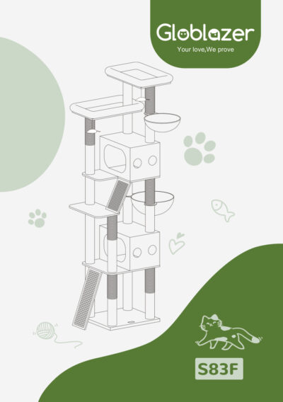 Globlazer S83F Cat Tree Universal Assembly Manual Preview