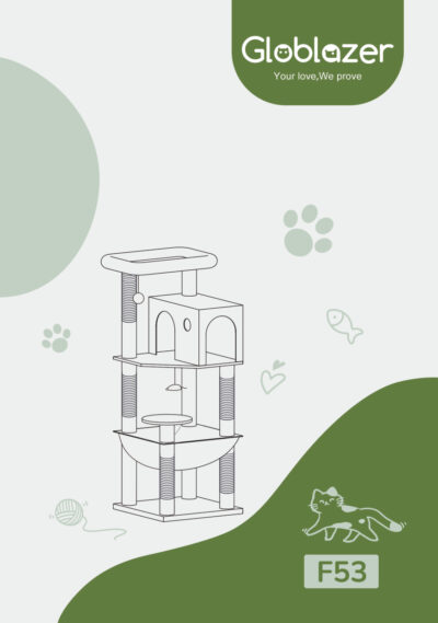 Globlazer F53 Cat Tree Universal Assembly Manual Preview