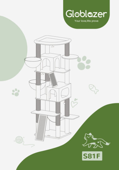 Globlazer S81F Cat Tree Universal Assembly Manual Preview