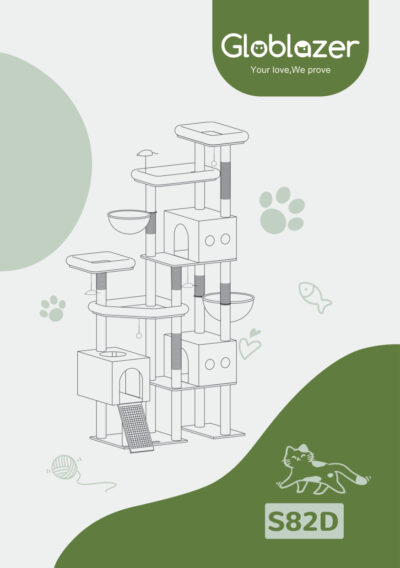 Globlazer S82D Cat Tree Universal Assembly Manual Preview