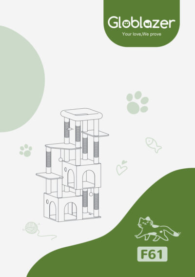 Globlazer F61 Cat Tree Universal Assembly Manual Preview
