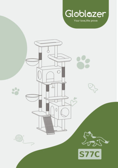 Globlazer S77C Cat Tree Universal Assembly Manual Preview