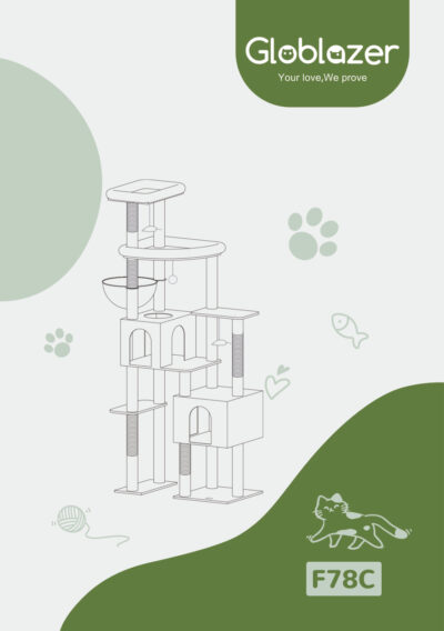 Globlazer F78C Cat Tree Universal Assembly Manual Preview