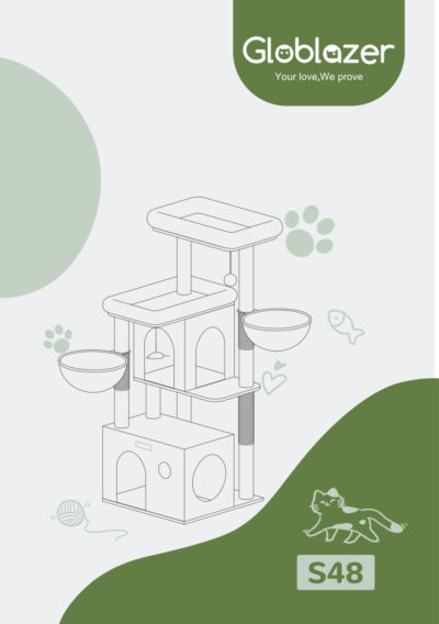 Globlazer S48 Cat Tree Universal Assembly Manual Preview
