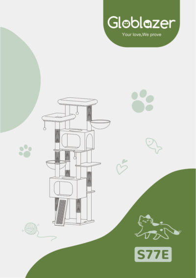 Globlazer S77E Cat Tree Universal Assembly Manual Preview