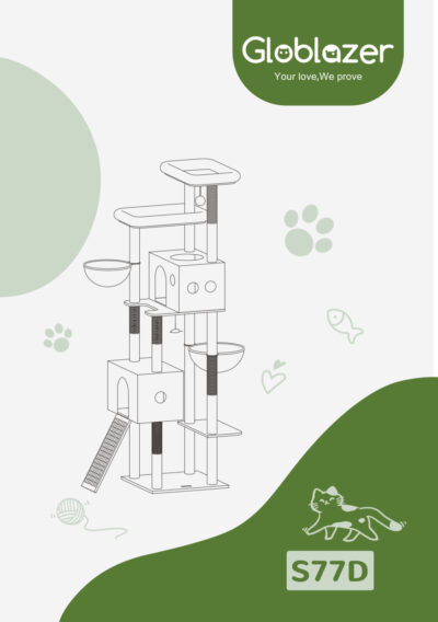 Globlazer S77D Cat Tree Universal Assembly Manual Preview