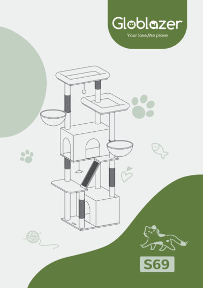 Globlazer S69 Cat Tree Universal Assembly Manual Preview