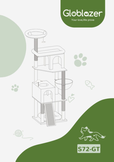 Globlazer S72-GT Cat Tree Assembly Manual Preview