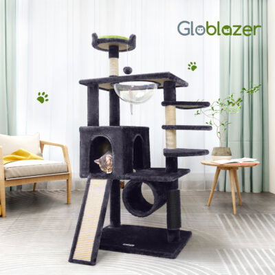 F57 Cat Tree(Dark Gray,57-inch)