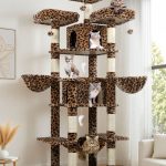 F80 Big Cat Tree(Leopard Print,80-inch)