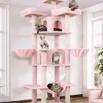 F80 Big Cat Tree(Pink,80-inch)