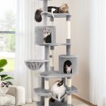 C81 Max Tall Cat Tower(Light Gray,81-inch)