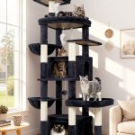S75 Cat Tree Tower(Dark Grey,75-inch)