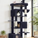 S80 Large Cat Tree Tower(Dark Grey,80-inch)