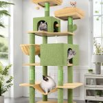 F76 Cactus Cat Tree(Green,76-inch)