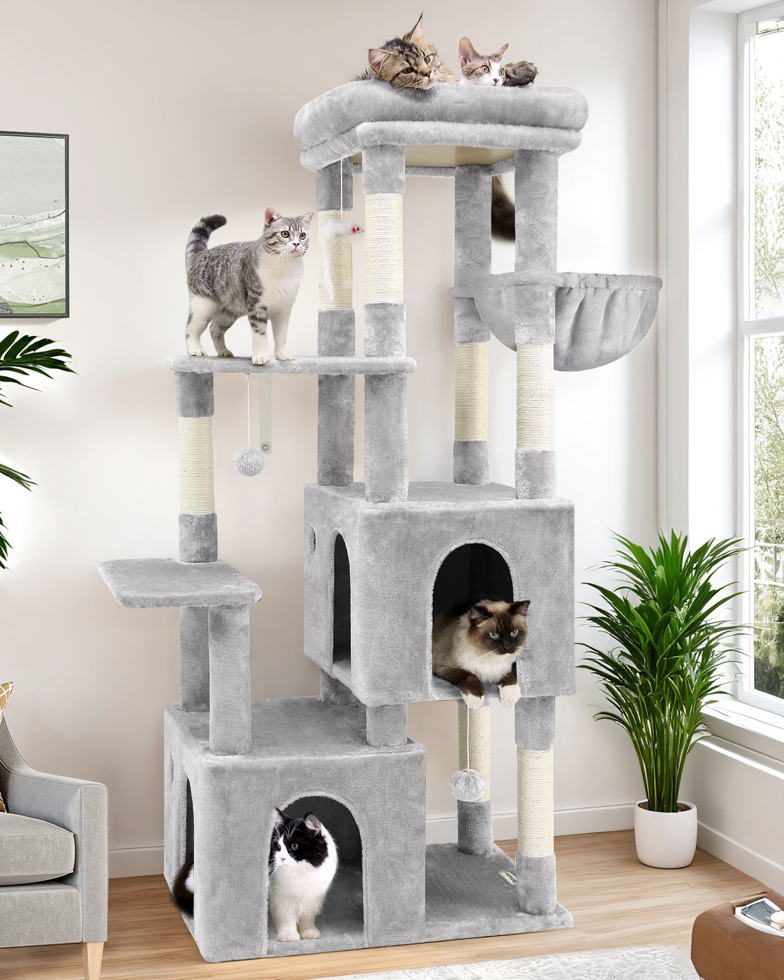 F61 Heavy Duty Cat Tree(61-inch)